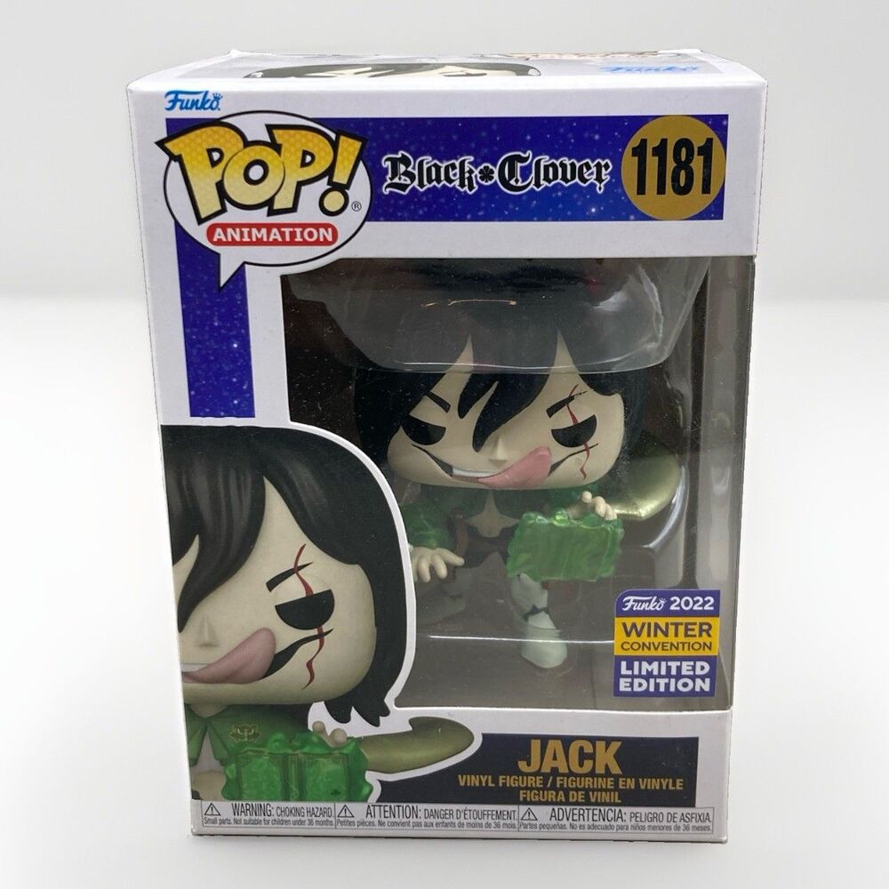 FUNKO POP! Animation #1181 BLACK CLOVER JACK WINTER CONVENTION EXCLUSIVE 2022